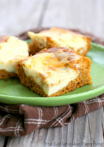 Thanksgiving Recipe – Cream Cheese Pumpkin Bars