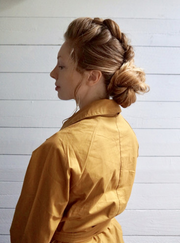 Heatless Dainty Dutch Braid Updo