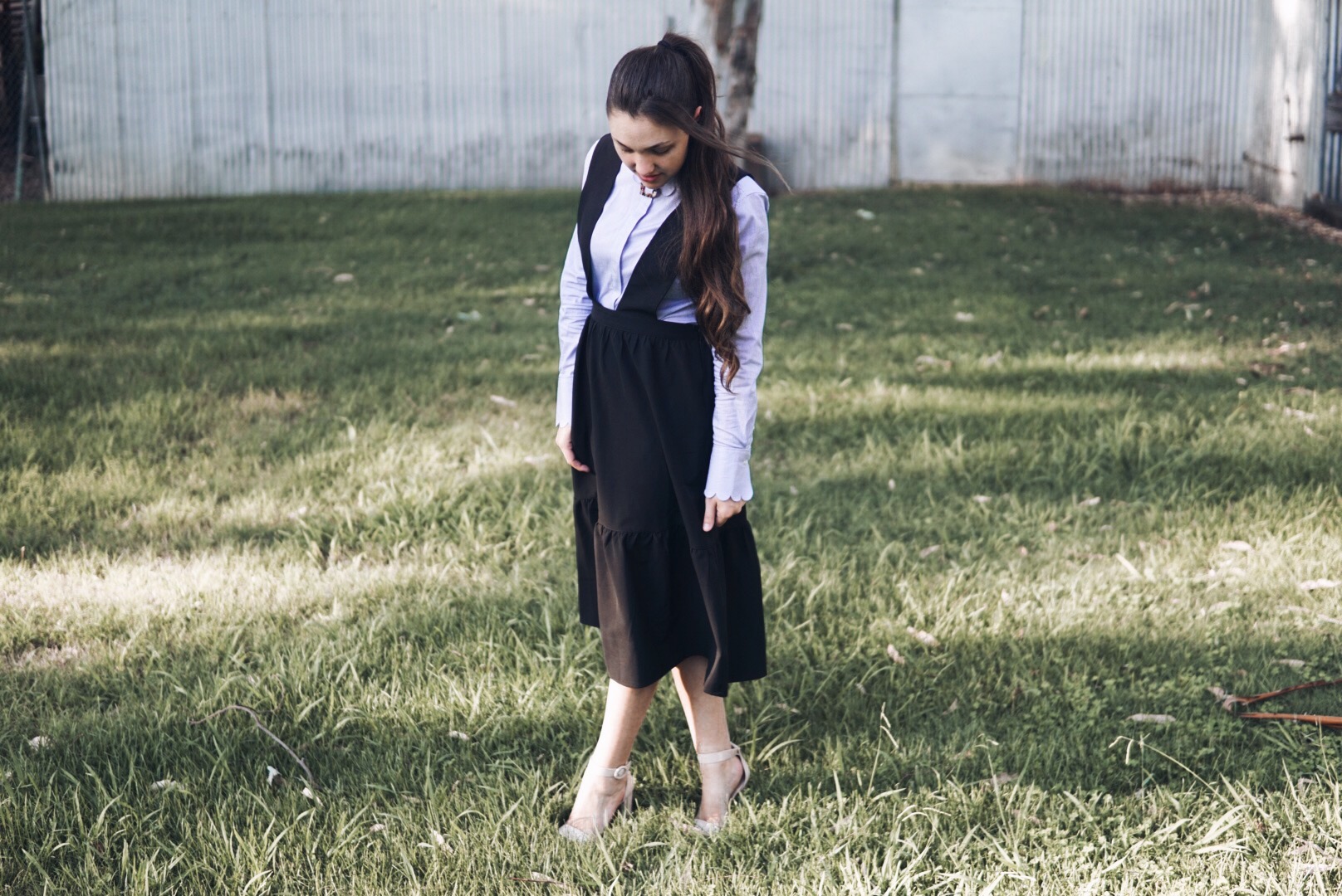 Overall Dresses + Scalloped Edges 
