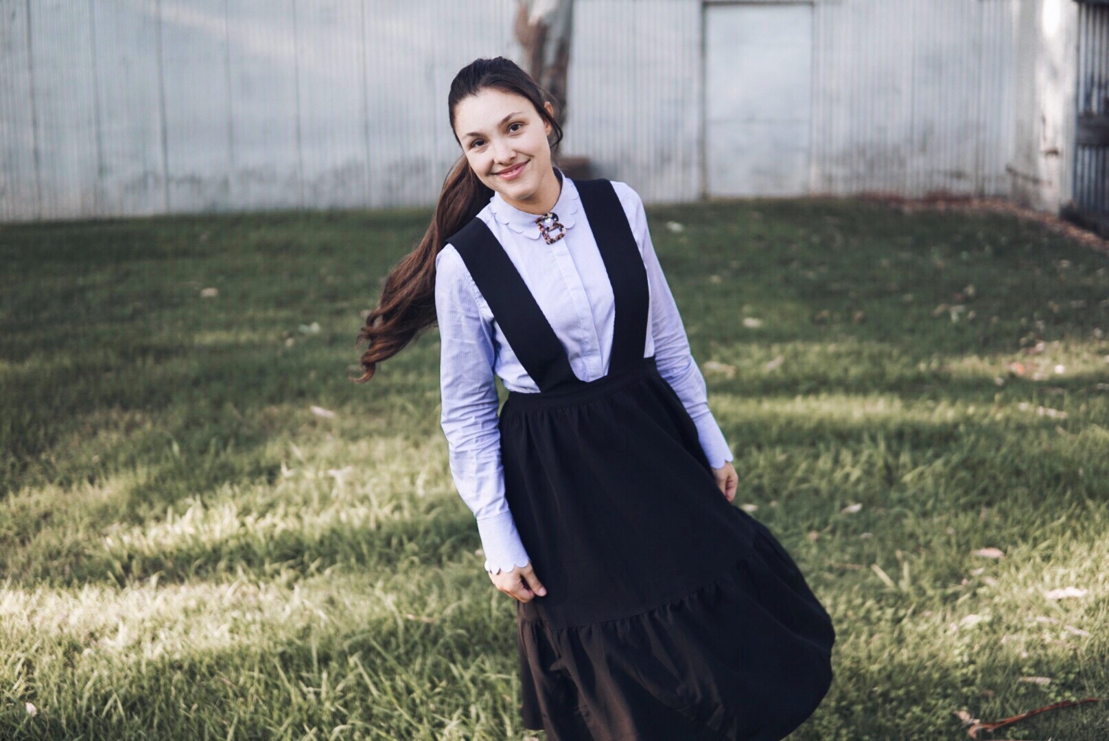 Overall Dresses + Scalloped Edges 