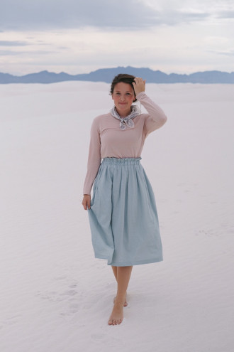 Soft Feminine Outfit at White Sands, NM  Dainty Jewells, Modest Clothing  for Women, Girls & Weddings
