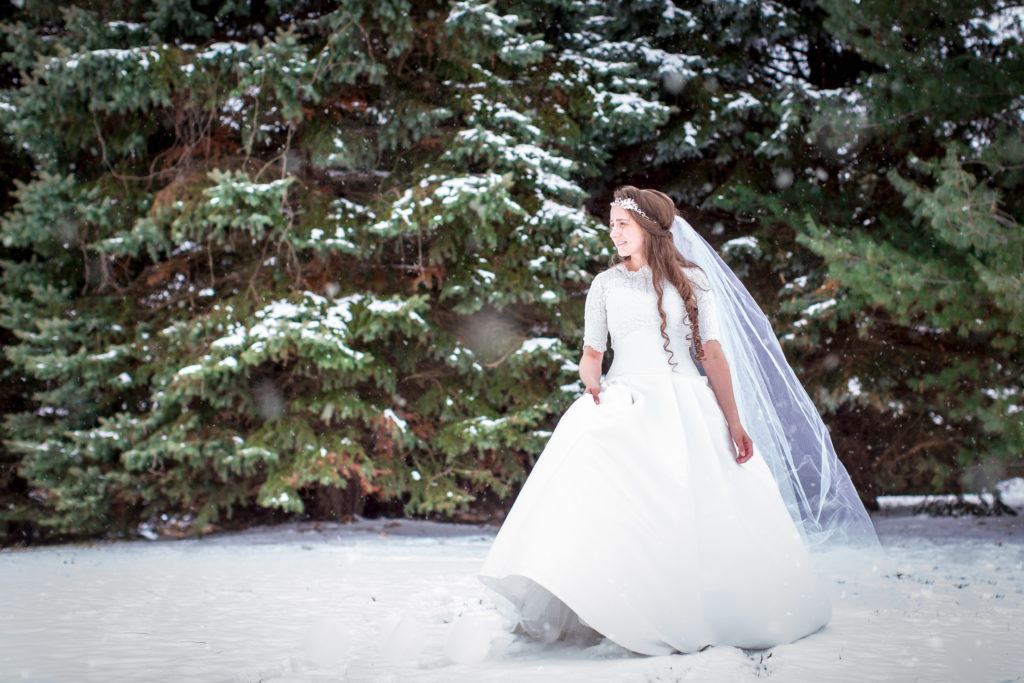 Kara's lovely bridal portraits on @ShesIntentional, the official @DaintyJewells Blog. What a lovely #modest wedding!