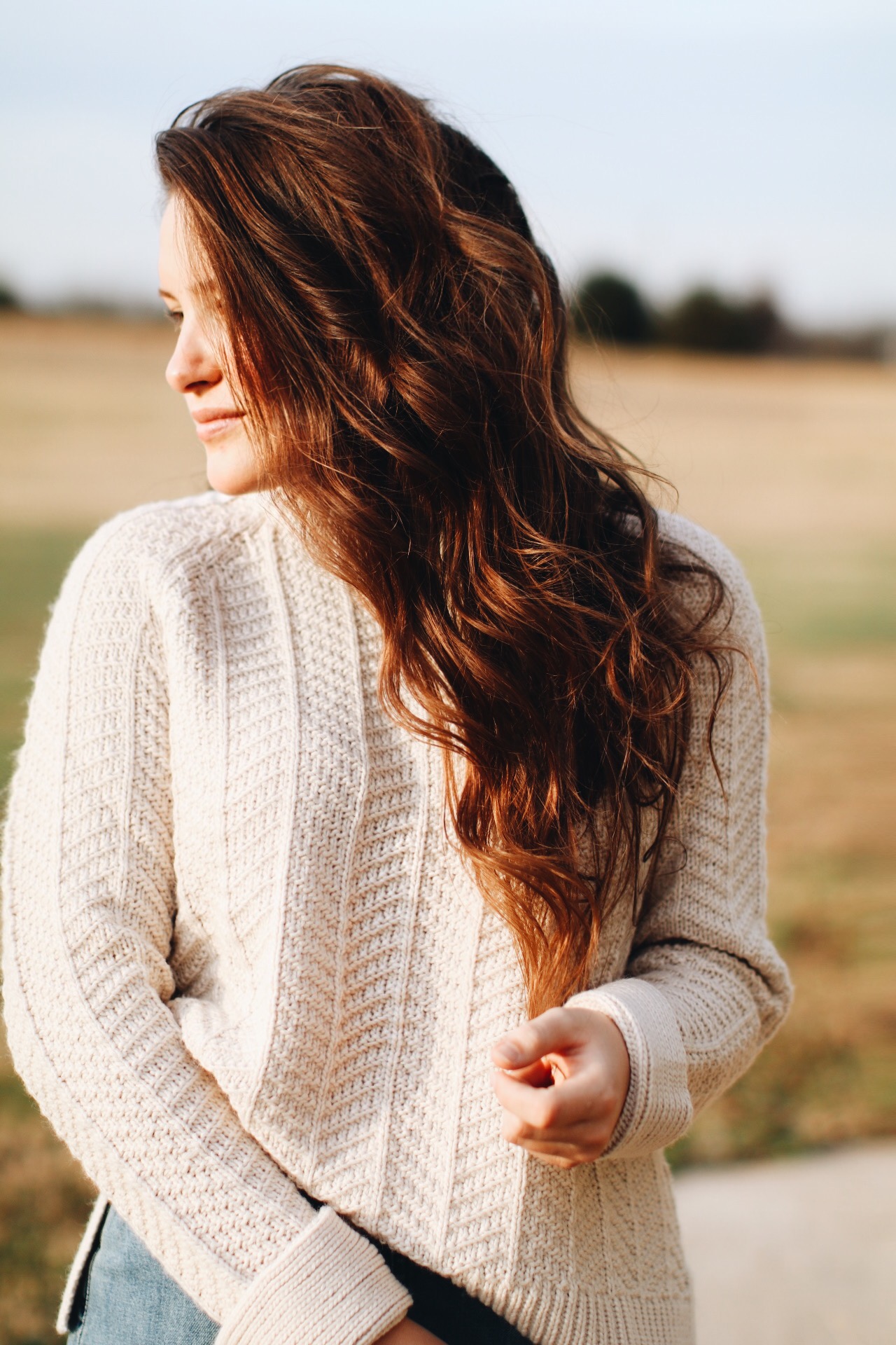 Cozy Knits and Denim Skirts with Courtney Toliver on She's Intentional