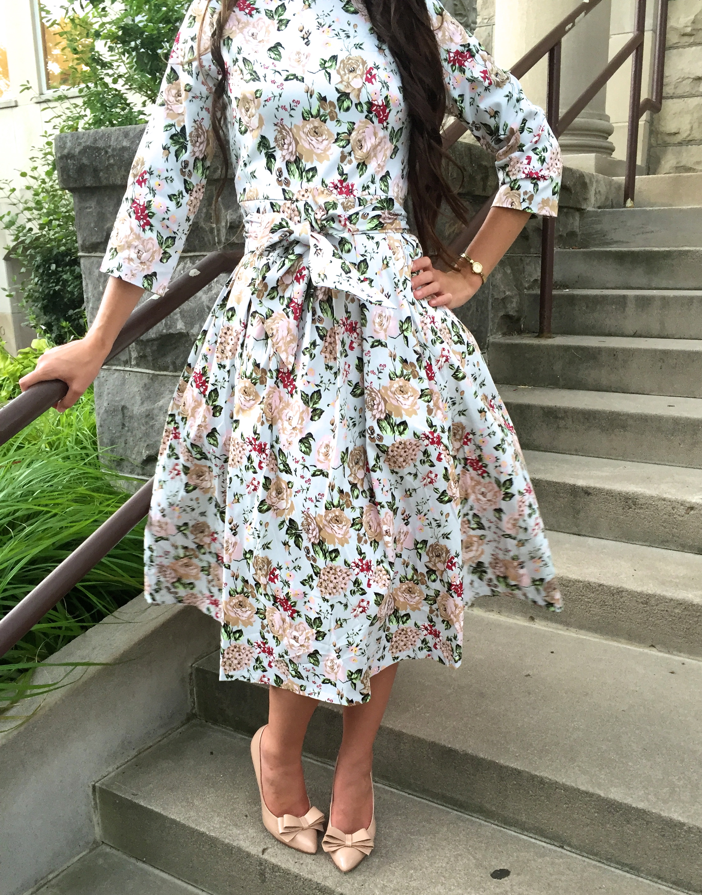 Flowering Felicity Dress: Dainty Jewell's Outfit Review