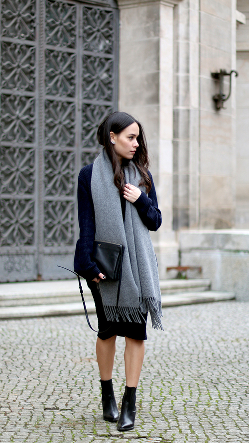 Fall to Winter Transitional Outfit by Nicole Arnold on @ShesIntentional
