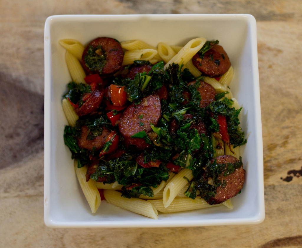 Sausage & Kale Pasta Recipe on She's Intentional