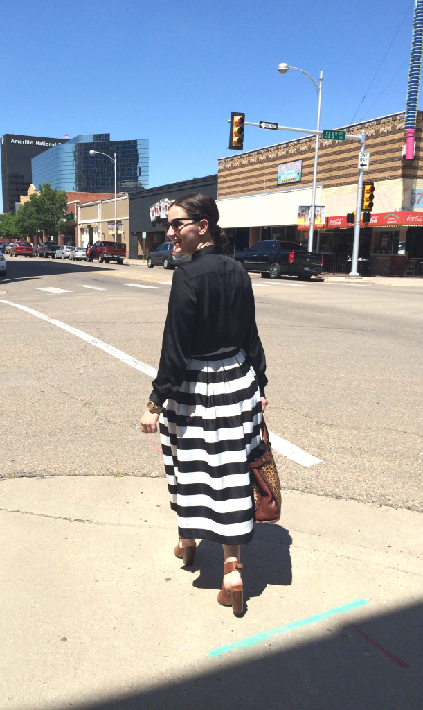 Summertime Stripes & Sandals | Outfit Inspiration by Elle Simmons on She's Intentional