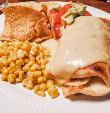 Preview image for article: “Healthy” Chicken Chimichangas