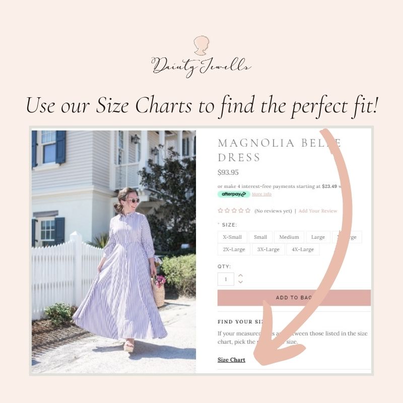 How to Measure, Dainty Jewells Modest Clothing for Women & Girls