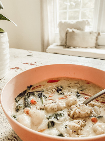 Twenty Minute Chicken Gnocchi Soup