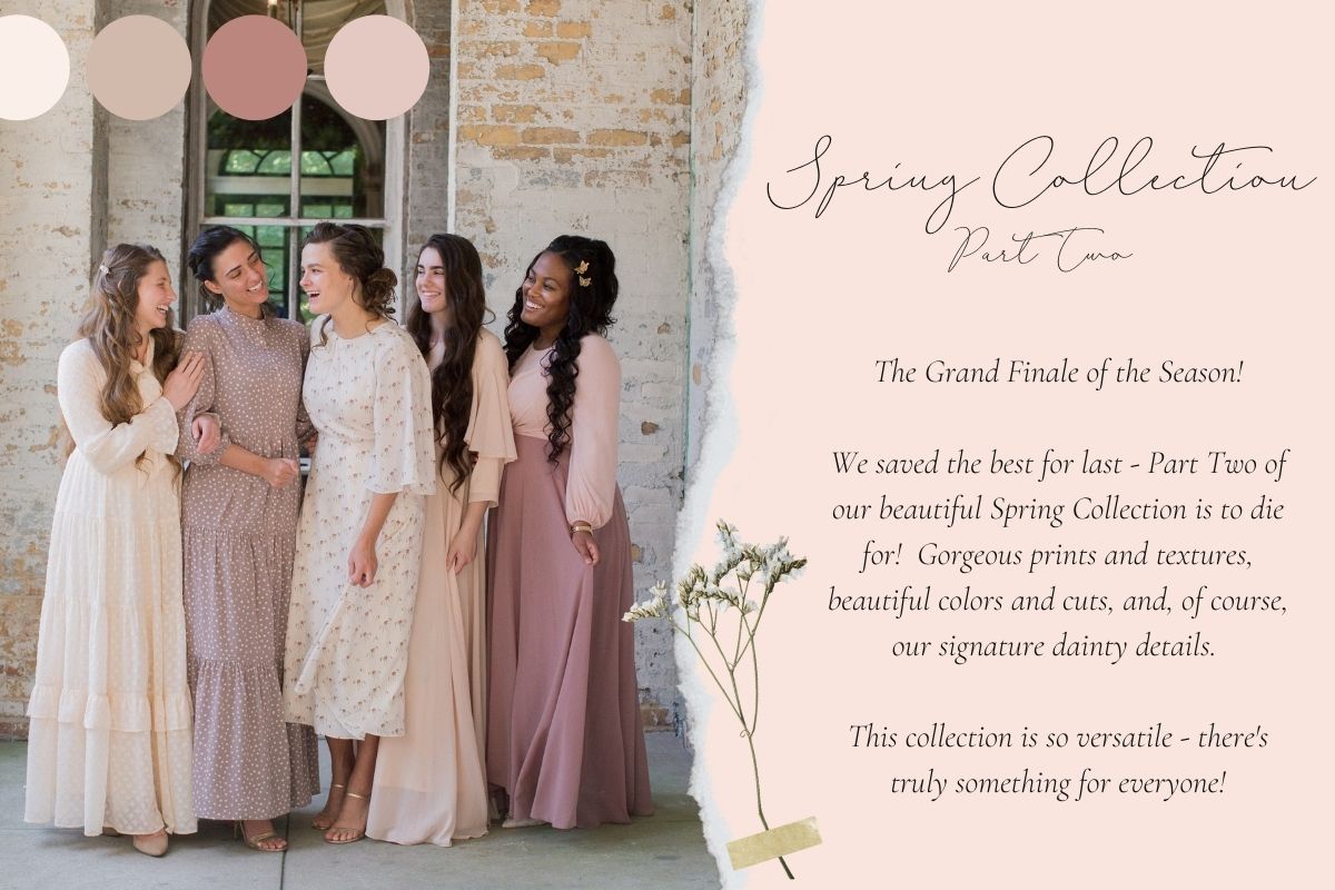 Dainty Jewell's Spring Collection Part Two  Dainty Jewells, Modest Clothing  for Women, Girls & Weddings