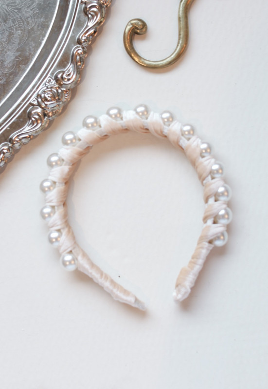 PEARL VELVET HEADBAND (3 COLORS)