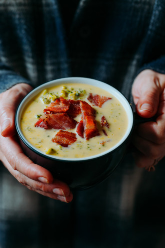 The BEST Broccoli Cheese Soup Ever!