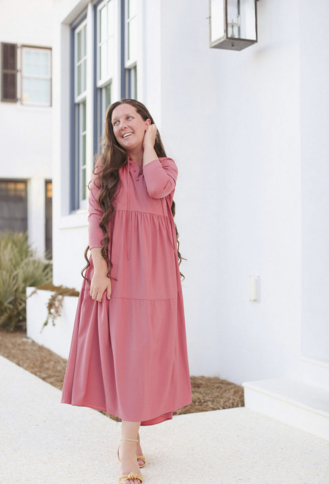 Modest hotsell linen dresses