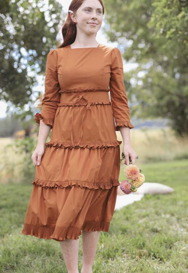 Autumn colored outlet dresses