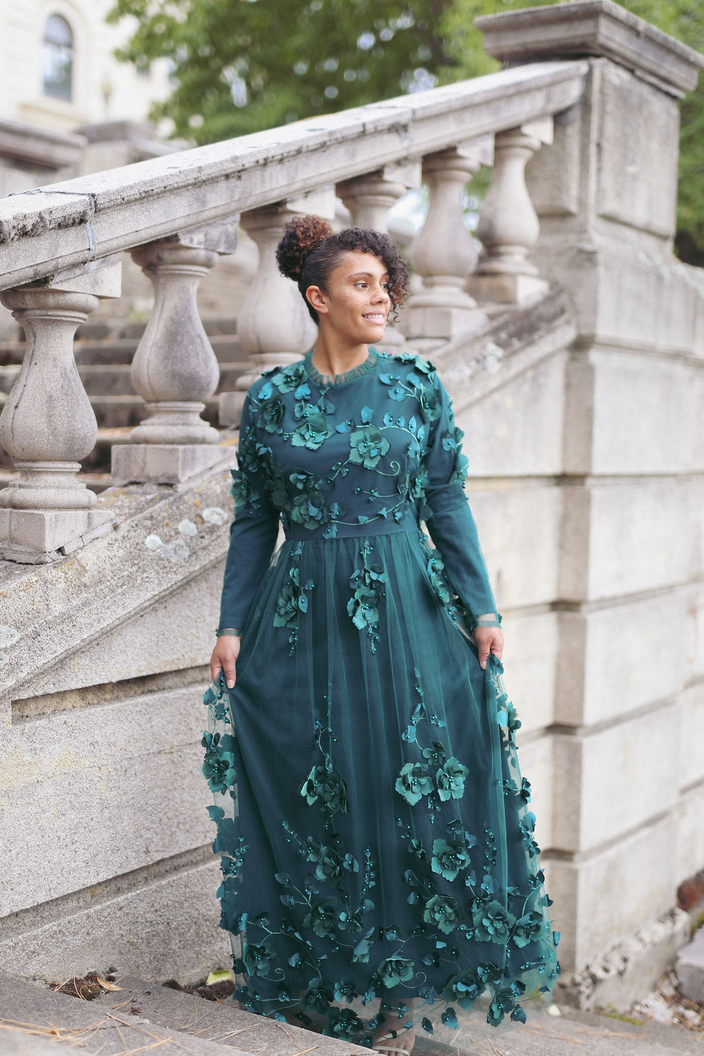Finding the Perfect Modest Dress: Emerald and Sage Bridesmaid Gems | Dainty  Jewells