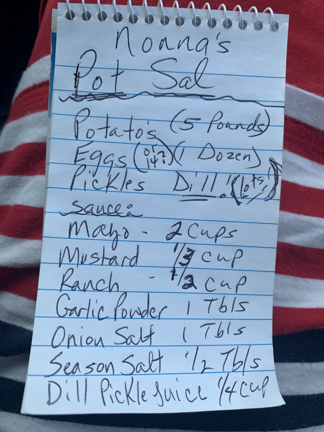 Nonna's recipe, written like the best cooks.