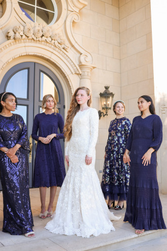 modest bridal party dresses Chiffon Bridesmaid With Sleeves 26W) and in custom size(for free) Modest Wedding Dresses | Modest