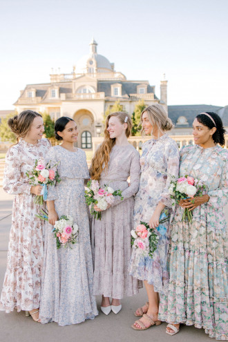 Preview image for article: Blooming Beauties: Your Guide to Modest Bridesmaid Dresses for Spring