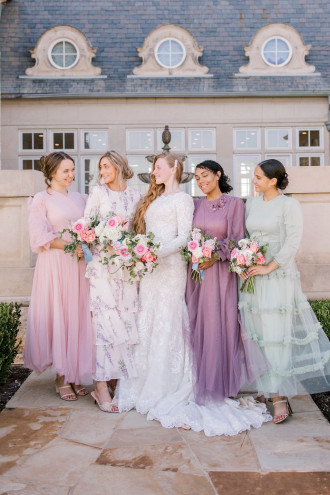 Preview image for article: Say Yes to the Dress: Modest Bridesmaid Dresses by Theme