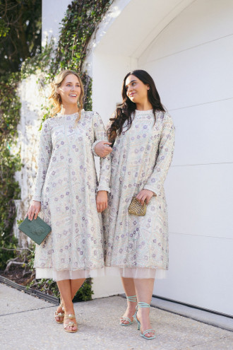 Preview image for article: From Brunch Blooms to Twilight Twirls: Effortlessly Styling Your Modest Spring Dresses from Day to Night