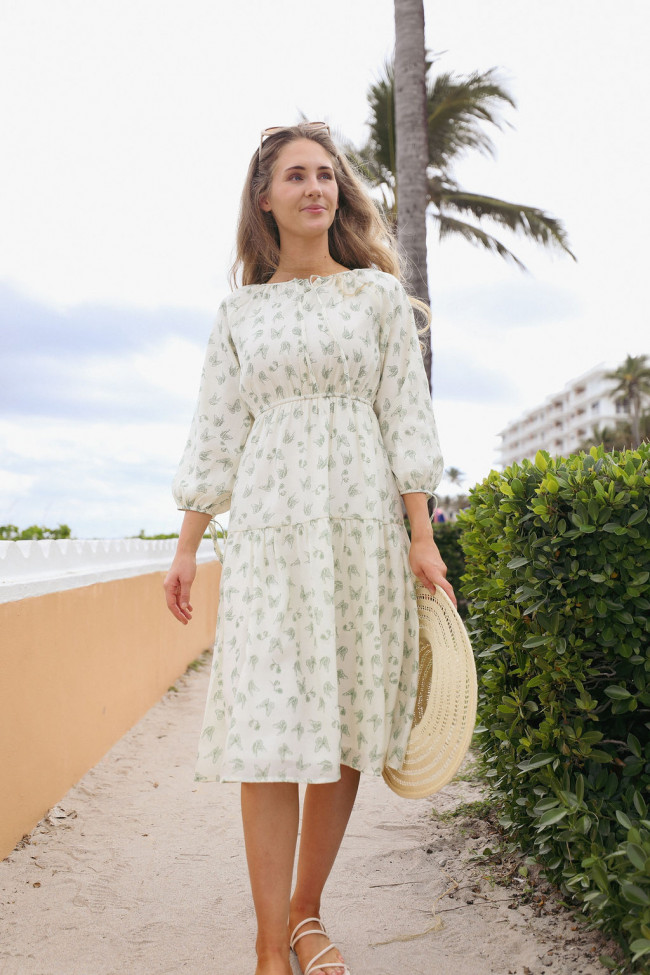 casual women's summer dresses Blue and White Striped Sleeveless Sundress A-Line Bohemian Dress for Vacations & Outings Meadowa by Oh Pretty is crafted from a lightweight cotton blend and features pink florals allover Women Summer Midi Dress Casual