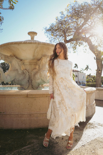 Preview image for article: The Best Modest Dresses for Fall Weddings & Events
